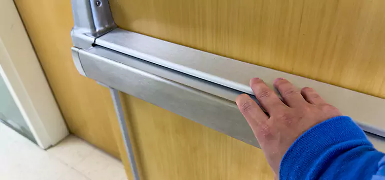 Installing a Push Bar on a Door Bloomington